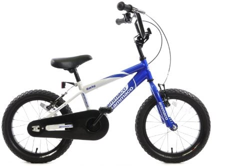 Ammaco Rocky 16 Wheel Childrens Childs Boys BMX Bike Bicycle Blue & White Age 5+