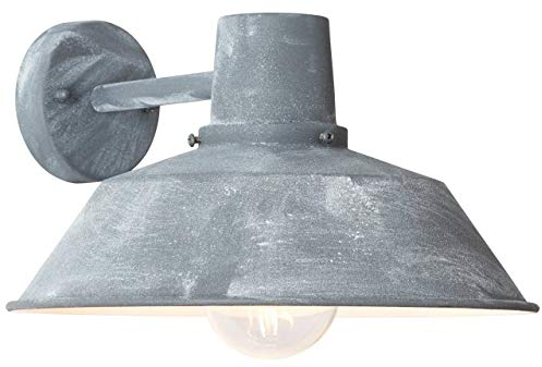BRILLIANT Lampe Humphrey Außenwandleuchte hängend grau Beton | 1x A60, E27, 60W, geeignet für Normallampen (nicht enthalten) | IP-Schutzart: 44 - spritzwassergeschützt
