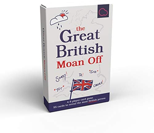 Bubblegum Stuff Great British Moan Age 14+ Off Game - Who's Most Likely To?Card Game - Find Out Who Is The Most British - Suitable For Family, Kids, Teens & Adults