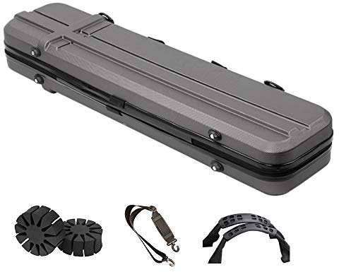 MILAEM Recurve Bogen Koffer Bogen Case Box Umhänge Tasche Pfeilhalter mit Pfeilabscheider für Bogenschießen Jagdschießen (Schwarz)