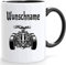 Quad Tasse mit Personalisierung | Wunschname | Größe Kaffeetasse 330ml
