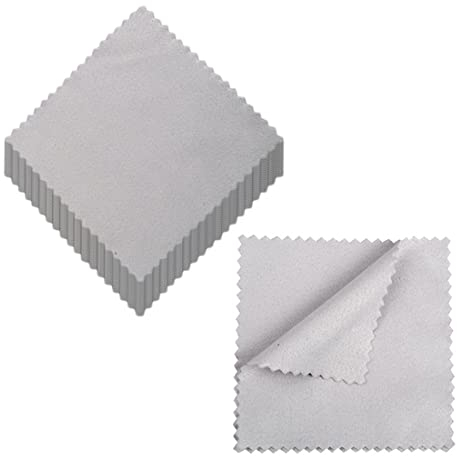Tomedeks Schmuck-Poliertuch für Sterlingsilber, Gold, Platin, Grün, 50 Stück