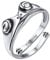 Silvora Anneau Grenouille Chaine Doigt Argent 925 Gravure Personnalisé Bague Femme Fine Bagues Homme Garcon Reglable Inoxydable Fille Enfant Ami BFF Grenouille Cadeau Meilleur Amie BFF Soeur