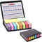 Haftnotizen Set, 12 Farben Megapack, 2000 Stück Bunte Klebezettel klein, Markierung Buch Notizzettel,2 Formaten Haftmarker schmal Haftstreifen Papier pastell, Page Marker Sticky Notes Set