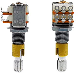ezqnirk 1pcs rk12 Typ Doppel -doppelt Einstellbarer Potentiometer B50K Griff 28 mm Lochfuß 9mm