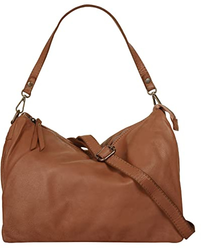 Samantha Look Umhängetasche echt Leder Damen | Made in Italy, Used Look, Vielseitige Umhängetasche | 021672