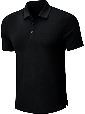 MEETWEE Poloshirt Herren Golf Kurzarm T-Shirt Männer, UV Schutz Shirt Tennis Kurzärmliges mit Brusttasche Schnell Trocknend Atmungsaktives Sport Outdoor