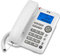 SPC Office ID – Tisch- oder Wandtelefon mit großem batteriebetriebenen Display, 3 Direktspeichern, 3 Ruftonstufen, Anrufer-ID und Freisprecheinrichtung – Weiß