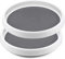wintfarm 2 Stück Lazy Susan Drehteller Gewürzregal drehbarer Gewürzhalter Organizer aus Kunststoff für Gewürze Gewürzflaschen Öl Zutaten Gläser Kochen（25cm）