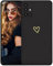 Kaywzo Hülle für Samsung Galaxy A51 4G,Weich TPU Silikon Handyhülle mit Herzmuster,Minimalismus Design,Ultradünn Mädchen Stoßfest Kratzfeste Schutzhülle Case Cover,Schwarz