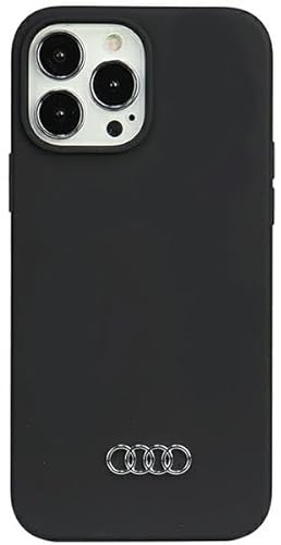 Audi Silicone Hülle für iPhone 13 Pro Max 6.7 Schwarz Hard AU-LSRIP13PM-Q3/D1-BK