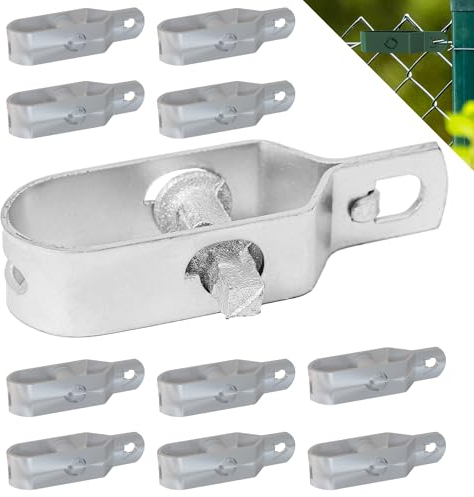 Fepro® Drahtspanner verzinkt, 90mm - 10 Stück, ideal für Maschendrahtzaun Spanndraht, Zaunspanner, Drahtzaun Spanner für Garten Spanndraht Wildzaun Forstzaun Weidezaun Knotenge?echtzaun