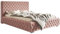 Emporius Doppelbett Chesterfield 140x200 cm Adonis - Polsterbett mit Bettkasten, Lattenrost, Samtstoff, Glamour Stil - Rosa (Amor Velvet 4308)