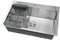 CALISTOUK Fregadero de Cocina 304 Acero Inoxidable, un Seno Con Dispensador de Jabón (45 * 55cm)