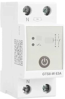 Hookurity Relais temporisé Interrupteur horaire Intelligent Wi+FI GTS8-W for Rail DIN AC220V 32A 40A 63A 80A(GTS8-W-4P,63A)