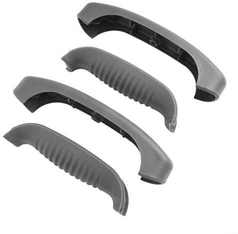 Für Weber Holzkohlegrillgriff 80671 Ersatz, ergonomisches Design mit verbessertem Griff, witterungsbeständiger Kunststoff, einfache Installation, kompatibel mit kleineren Kugelgrills (2 Stück)