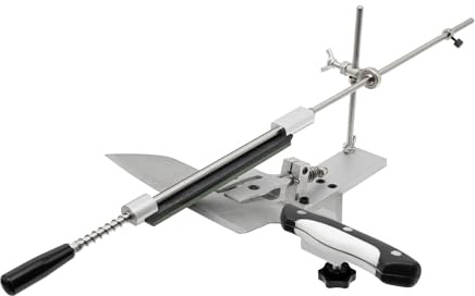 Profi Schärfgerät, Manuelles Schärfgerät Schärfsystem 360° Schwenkbare Klemme mit 6 Verschiedenen Steinen für Messer bis zu einer Dicke von 0,118-0,315 Zoll und einer Länge von bis zu 15,75 Zoll
