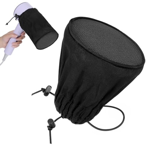 Calza diffusore per asciugacapelli, portatile, pieghevole, per capelli ricci e mossi, si adatta alla maggior parte degli asciugacapelli standard, tappo di protezione dal calore, diffusore da viaggio