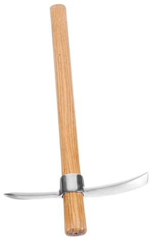 TOYANDONA Houe De Jardinage Maraîchère en Acier Faux Outil De Jardinage Manuel Portable Antirouille Manche De Désherbage Pelle De Bêche Houe Petite Machines À