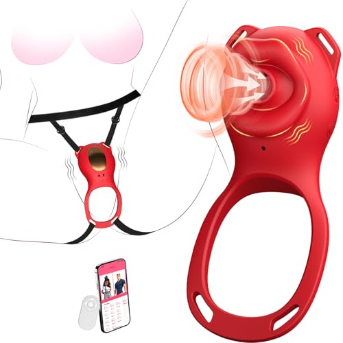 Tuaieu Couple Sex Toys Rose Wearable Sucking Vibrator Clit Sucker for Women