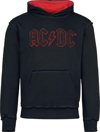 AC/DC Logo Männer Kapuzenpullover schwarz/rot Band-Merch, Bands