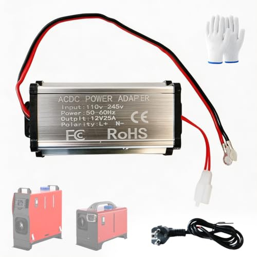 Spannungswandler 230v Auf 12v, 230V auf 12V Netzteil Trafo Stromwandler 8kw | Netzteil Dieselheizung für 5kW All-in-One Diesel-Luftheizung, AC/DC Netzadapter für Wohnwagen, Wohnmobil, Garage