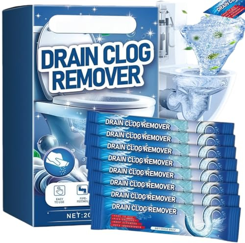 8PCS Toilet Sink and Drain Cleaner,Drain Clog Remover,Powerful Drain Cleaner,Toilet Cleaner,Powerful Pipe Dredging Agent,Quickly Dissolve Drain Cleaners,Drain Pipe Clea-ner,To/ilet Unblocker Liquid