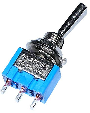 AERZETIX: Interruptor conmutador de palanca SPDT ON-ON 3A/250V, 2 posiciones C10622
