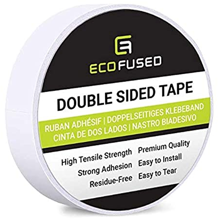 Eco-Fused Premium doppelseitiges Klebeband - Breite: 20 mm - Länge: 25 m - Für Kunst und Handwerk, DIY und Büro - Schnell und einfach anwendbar auf Papier, Glas, Kunststoff, Holz, Metall und Stoff
