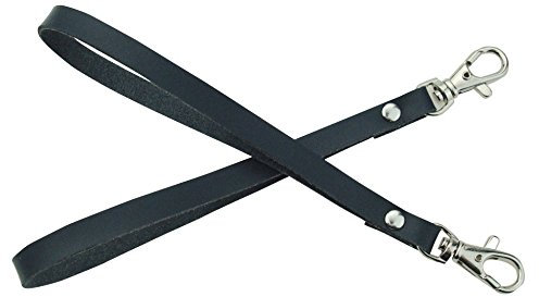 2pieces echten leder - armband für brieftasche kupplung mit handtasche schlüssel schlüsselbund beutel (marine)