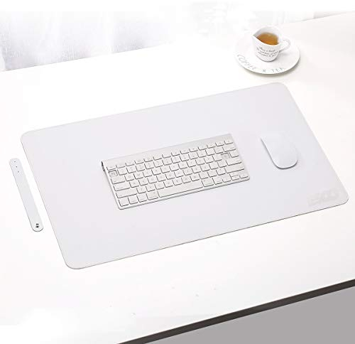 ESCOCO Multifunktionales Office Mauspad, 60 * 40 cm PU-Leder Schreibtischunterlage mauspad,wasserdichte Ultradünnes Schreibtischunterlage Zweiseitig Nutzbar, Ideal für Büro und Zuhause