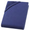 Betten Jumbo King Topper-Spannbettlaken Navy-Blau für 140-160 x 200-220 cm | Bis zu 15 cm Steghöhe | Premium Stoff mit 160 g/m² | Flexibel Dank Gummisaum | Atmungsaktiv, bügelfrei und pflegeleicht