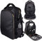 Multifunktionale Friseur Werkzeug Rucksack Barber Tasche Make-Up Werkzeug Rucksack, Reise Kosmetische Lagerung Tasche Scissor Pouch Friseur Werkzeug (Black)
