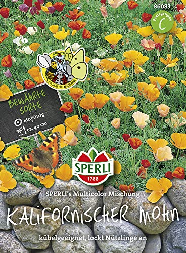 Sperli 86083 Mohn (Schlafmützchen) Bunte Mischung (Mohnsamen)