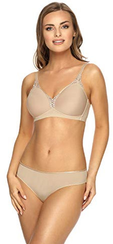VIANIA! Soft-BH 201414 Carola vorgeformte Spacercups Farbe Haut Nude, Größe:95, Cup:C