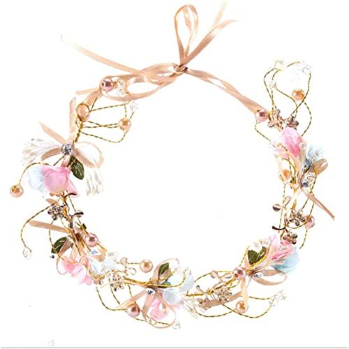 XIXIDIAN Flower Festival Girlande Haare Kopfband Strand Party Damen Prinzessin Stirnband Blumenkranz Mädchen Krone Kopfschmuck Party