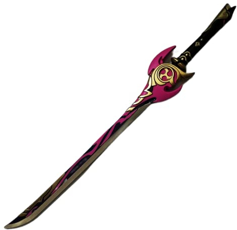 damdos Halloween Prop 40 Genshin Impact Cosplay Sword Sun Bird Sword Raiden Shogun Mistsplitter Reforged Weapon (Mistsplitter Reforge)