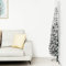 Tidyard Albero di Natale Artificiale, Sottile, a Mezza Altezza, Supporto PVC, 150 cm (H) x 43.94 (W) x 30 (D) cm