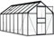 Festnight Serre de Jardin Avec Cadre de Base en Aluminium - Polycarbonate Tente Abri Plantes Greenhouse Base Culture - Anthracite 8,17 m²