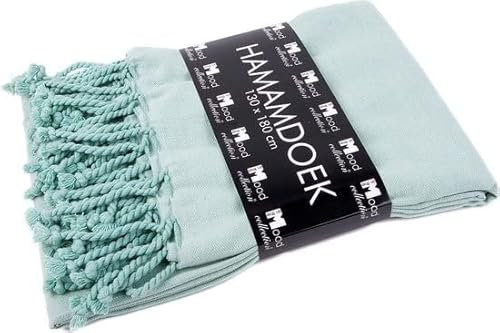 Hamamtuch XL - 130 x 180 cm - 100% Baumwolle - Uni Soft Mint
