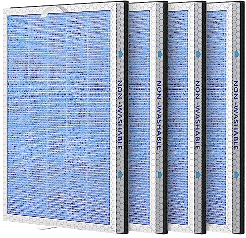MSA3/MSA3S True HEPA Ersatzfilter, kompatibel mit Membrane Solutions MSA3 und MSA3S Gerät, 3-stufiger H13 True HEPA-Filter, 4 Stück