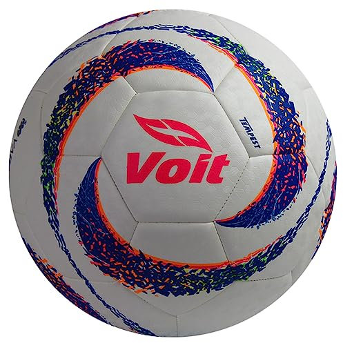 Voit Fußball Nr. 5 Liga MX Apertura 2023, Weiß/Blau/Pink: für leidenschaftliche Amateurspieler, gebaut mit modernster Hybrid-Tech-Technologie