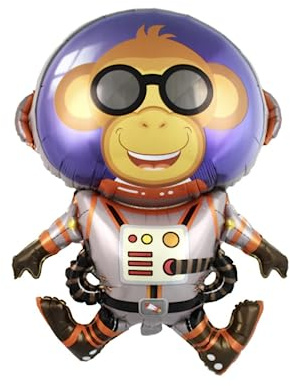 Folienballon Space Monkey, 80 cm