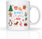 Personalised Novelty Christmas Mug 11oz Ceramic Coffee Cup for Home Kitchen & Tableware, Festive Xmas Eve Gift