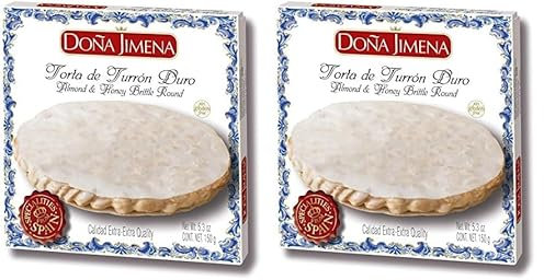 Doña Jimena Galette de Touron Dur Texture Croquante sans Gluten 150 g 1 Unité (Lot de 2)