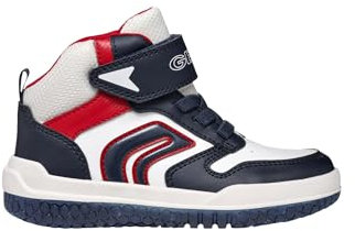 Geox J BUZZERLIGHT Boy A Sneaker, Navy/White, 29 EU