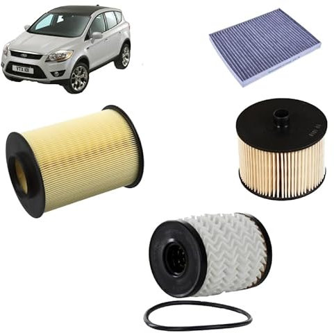 Kit tagliando 4 filtri per Ford Kuga I 2.0 TDCi gasolio 2008-2012