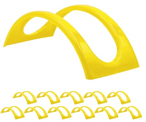 Juego de 12 platos para tacos, coloridos soportes para tacos, aptos para lavavajillas, juego de 12 soportes para tacos aptos para microondas, plato duro y resistente, apto para lavavajillas y