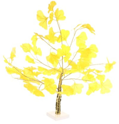 jojofuny Ginkgo Baum Lampe Warmes Licht Für Wohnkultur Und Partyzubehör Als Raumaufteilungslicht Für Schlafzimmer Und Dekorationen