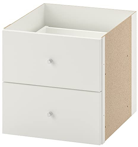 KALLAX insert with 2 drawers, 33x33 cm, white